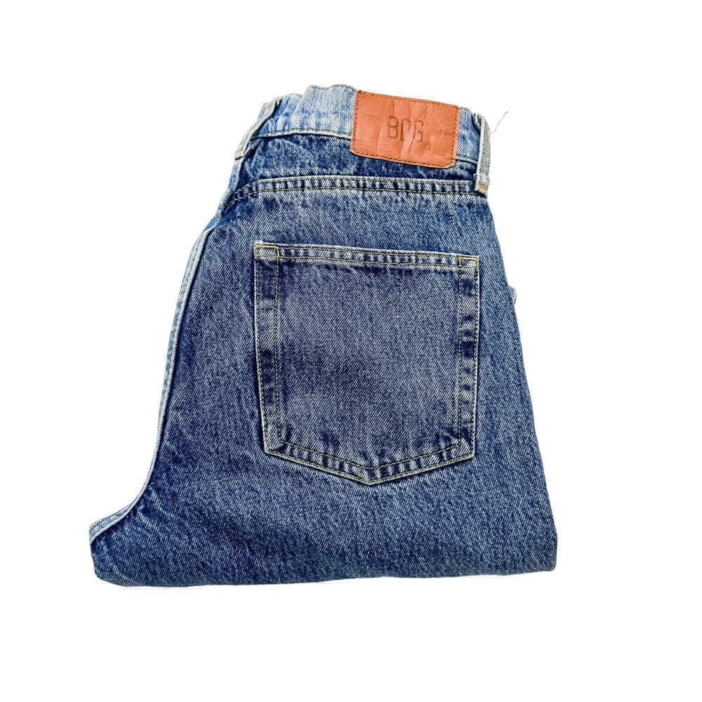 BDG Pax Split Color Denim Jeans Button Fly Raw Hem Size 27 x 30L